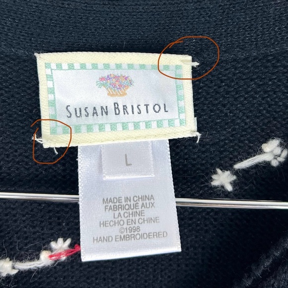 Vintage 1998 Susan Bristol Holiday Santa Sweater Vest - Picture 3 of 14